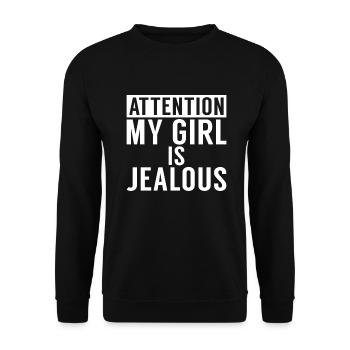 Cow Gift Cow Lover Farmer Gift - Sweat-shirt Unisexe - noir - Devant - Alina (178cm) & Michal (187cm)
