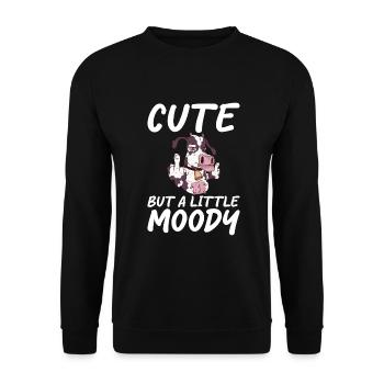 Cow Gift Cow Lover Farmer Gift - Sweat-shirt Unisexe - noir - Devant - Alina (178cm) & Michal (187cm)