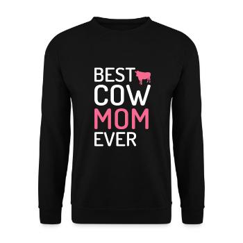 Cow Gift Cow Lover Farmer Gift - Sweat-shirt Unisexe - noir - Devant - Alina (178cm) & Michal (187cm)