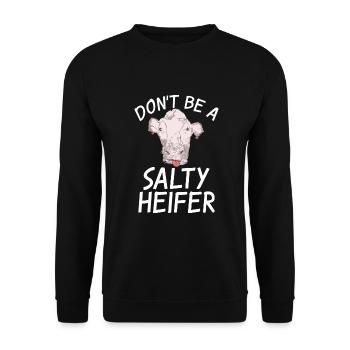 Cow Gift Cow Lover Farmer Gift - Sweat-shirt Unisexe - noir - Devant - Alina (178cm) & Michal (187cm)