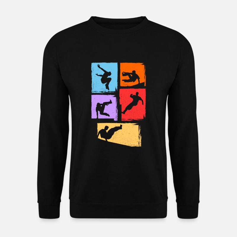 parkour läufer Parkour Parcouring Hindernisläufer - Unisex Pullover - Schwarz
