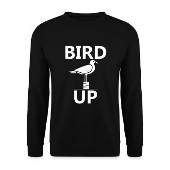 Bird Owner Gift Bird Lover - Unisex Sweatshirt - black - Front - Alina (178cm) & Michal (187cm)