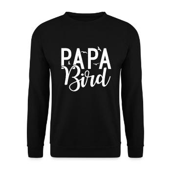 Bird Owner Gift Bird Lover - Unisex Sweatshirt - black - Front - Alina (178cm) & Michal (187cm)