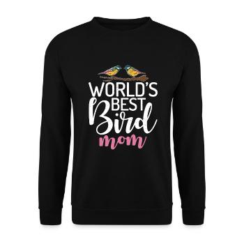 Bird Owner Gift Bird Lover - Unisex Sweatshirt - black - Front - Alina (178cm) & Michal (187cm)