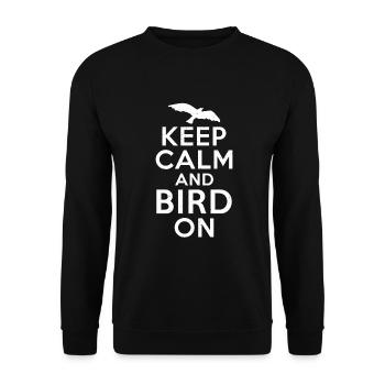 Bird Owner Gift Bird Lover - Unisex Sweatshirt - black - Front - Alina (178cm) & Michal (187cm)