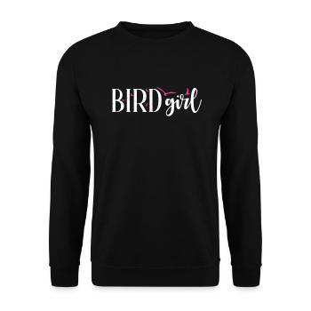 Bird Owner Gift Bird Lover - Unisex Sweatshirt - black - Front - Alina (178cm) & Michal (187cm)