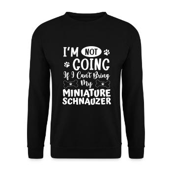 Zwergschnauzer - Unisex Pullover - Schwarz - Vorne - Alina (178cm) & Michal (187cm)
