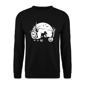 Zwergschnauzer - Unisex Pullover - Schwarz - Vorne - Alina (178cm) & Michal (187cm)