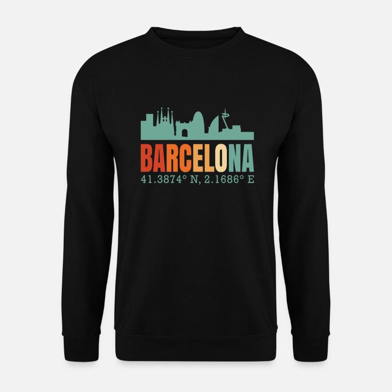 Barcelona - Unisex Pullover - Schwarz