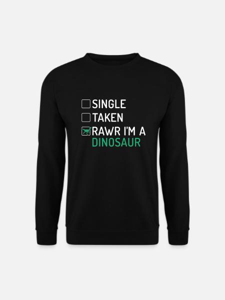 Dinosaur Gift Dino Lover Gift - Unisex Sweatshirt - black