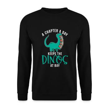 Cadeau de dinosaure Dino Lover Cadeau - Sweat-shirt Unisexe - noir - Devant - Alina (178cm) & Michal (187cm)