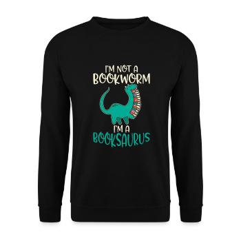 Dinosaurier Geschenk Dino Liebhaber Geschenk - Unisex Pullover - Schwarz - Vorne - Alina (178cm) & Michal (187cm)
