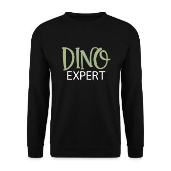 Dinosaurier Geschenk Dino Liebhaber Geschenk - Unisex Pullover - Schwarz - Vorne - Alina (178cm) & Michal (187cm)