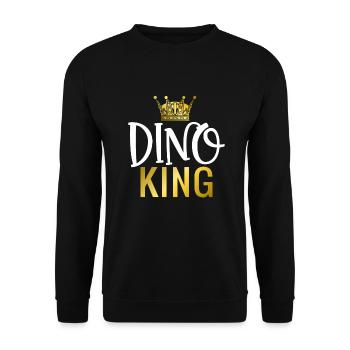 Dinosaurier Geschenk Dino Liebhaber Geschenk - Unisex Pullover - Schwarz - Vorne - Alina (178cm) & Michal (187cm)