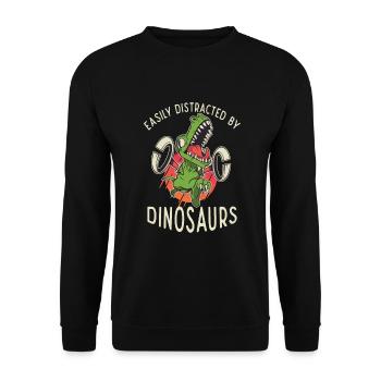 Cadeau de dinosaure Dino Lover Cadeau - Sweat-shirt Unisexe - noir - Devant - Alina (178cm) & Michal (187cm)