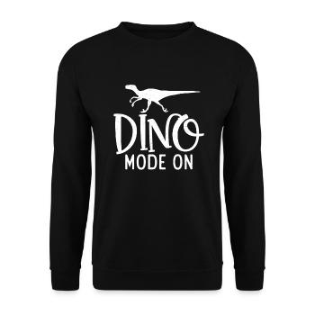 Dinosaurier Geschenk Dino Liebhaber Geschenk - Unisex Pullover - Schwarz - Vorne - Alina (178cm) & Michal (187cm)