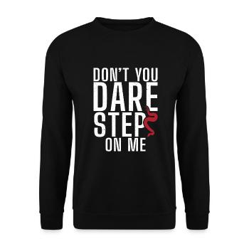 Snake Gift Snake Lover - Unisex Sweatshirt - black - Front - Alina (178cm) & Michal (187cm)