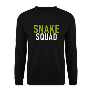 Snake Gift Snake Lover - Unisex Sweatshirt - black - Front - Alina (178cm) & Michal (187cm)