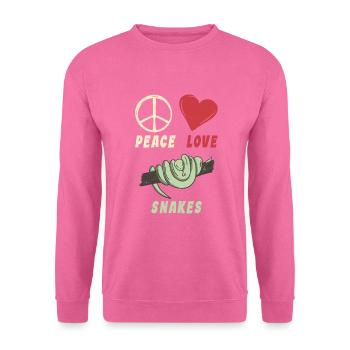 Schlange Geschenk Schlangenliebhaber - Unisex Pullover - Pink - Vorne