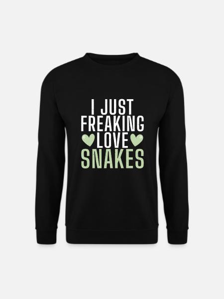 Snake Gift Snake Lover - Unisex Sweatshirt - black