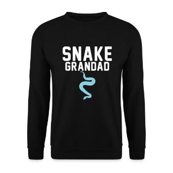 Schlange Geschenk Schlangenliebhaber - Unisex Pullover - Schwarz - Vorne - Alina (178cm) & Michal (187cm)