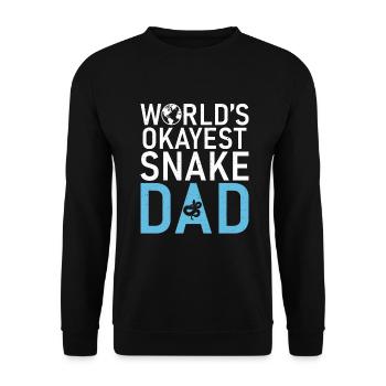 Snake Gift Snake Lover - Unisex Sweatshirt - black - Front - Alina (178cm) & Michal (187cm)