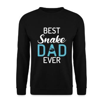 Snake Gift Snake Lover - Unisex Sweatshirt - black - Front - Alina (178cm) & Michal (187cm)