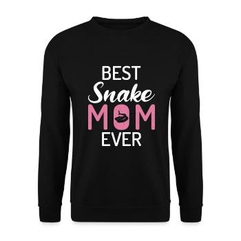 Schlange Geschenk Schlangenliebhaber - Unisex Pullover - Schwarz - Vorne - Alina (178cm) & Michal (187cm)