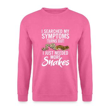 Schlange Geschenk Schlangenliebhaber - Unisex Pullover - Pink - Vorne