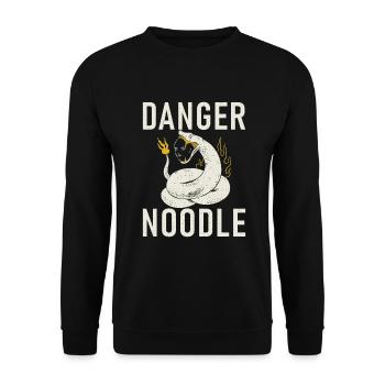 Snake Gift Snake Lover - Unisex Sweatshirt - black - Front - Alina (178cm) & Michal (187cm)