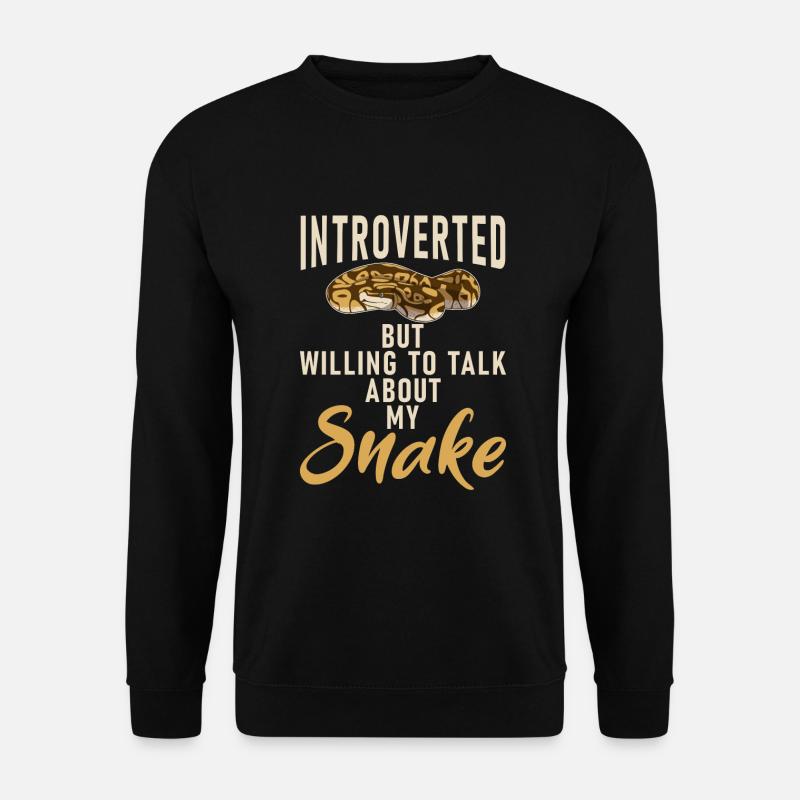 Snake Gift Snake Lover - Sweat-shirt Unisexe - noir