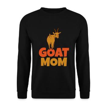 Goat Gift Goat Lover Gift - Unisex Sweatshirt - black - Front - Alina (178cm) & Michal (187cm)