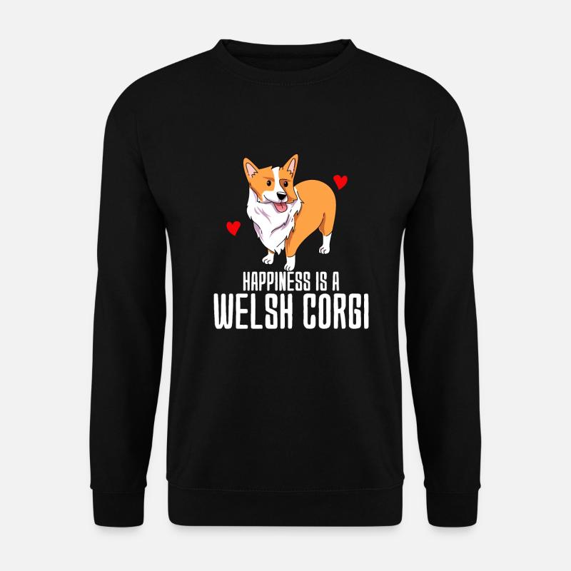 Welsh Corgi - Unisex Pullover - Schwarz