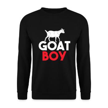 Goat Gift Goat Lover Gift - Unisex Sweatshirt - black - Front - Alina (178cm) & Michal (187cm)