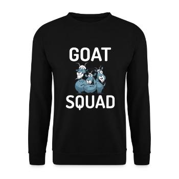 Goat Gift Goat Lover Gift - Unisex Sweatshirt - black - Front - Alina (178cm) & Michal (187cm)