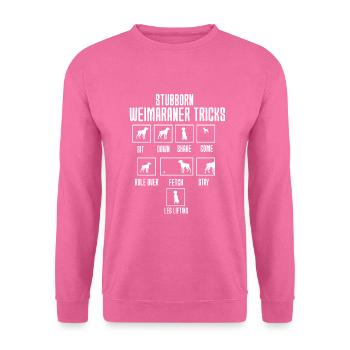 Weimaraner - Unisex Pullover - Pink - Vorne