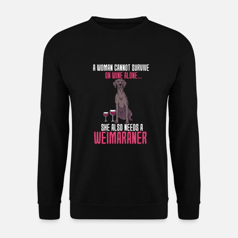 Weimaraner - Unisex Sweatshirt - black