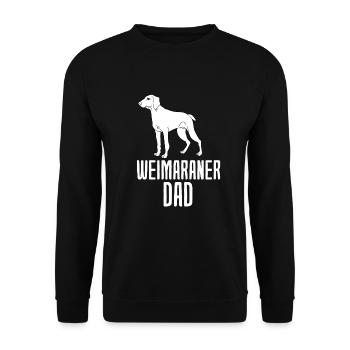 Weimaraner - Unisex Pullover - Schwarz - Vorne - Alina (178cm) & Michal (187cm)