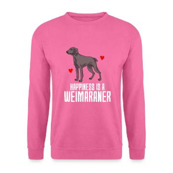 Weimaraner - Unisex Pullover - Pink - Vorne