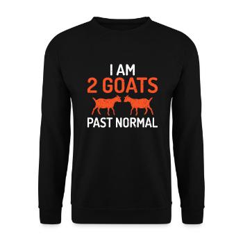 Goat Gift Goat Lover Gift - Unisex Sweatshirt - black - Front - Alina (178cm) & Michal (187cm)