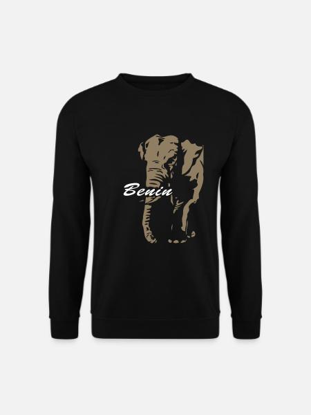 Benin - Elephant - Unisex Sweatshirt - black