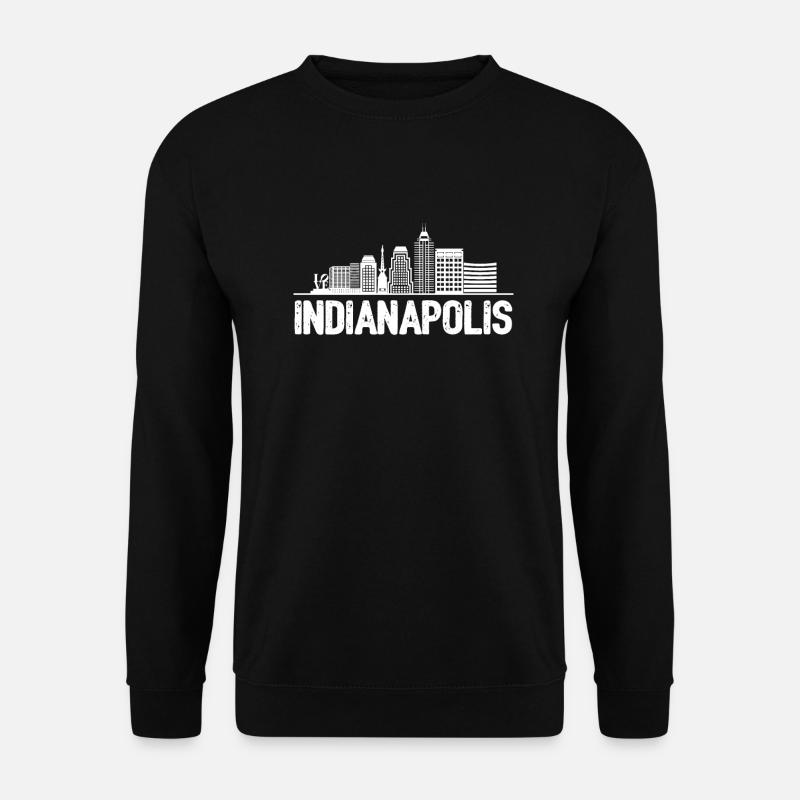 Indianapolis Skyline - Unisex Pullover - Schwarz
