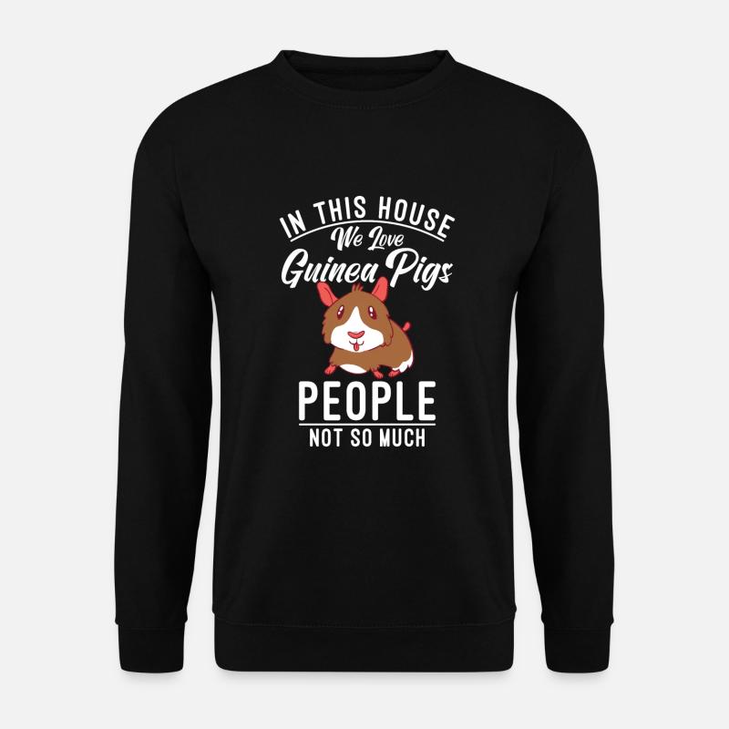 Süßes Meerschweinchen Geschenk - Unisex Pullover - Schwarz