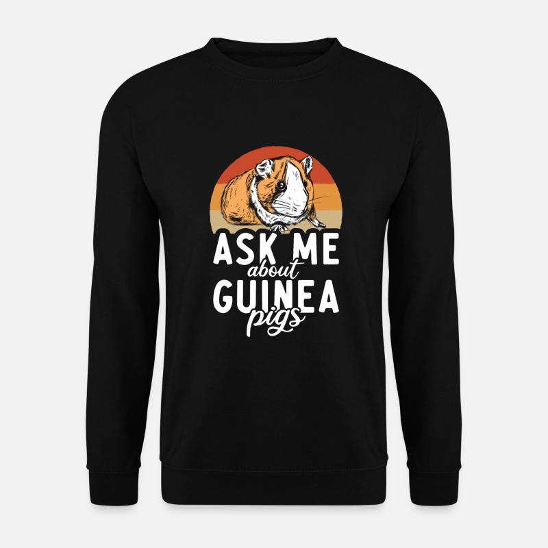 Süßes Meerschweinchen Geschenk - Unisex Pullover - Schwarz