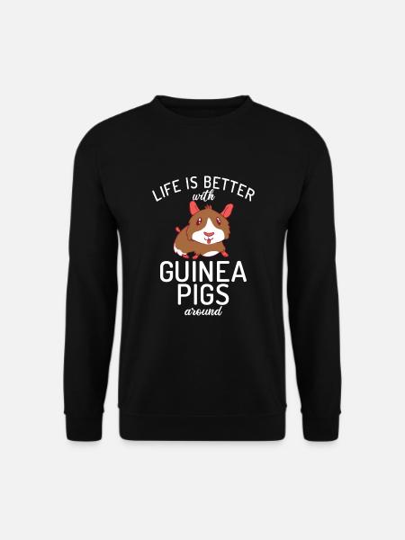 Cadeau de cochon d’Inde mignon - Sweat-shirt Unisexe - noir
