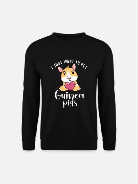Cadeau mignon cochon d’Inde - Sweat-shirt Unisexe - noir