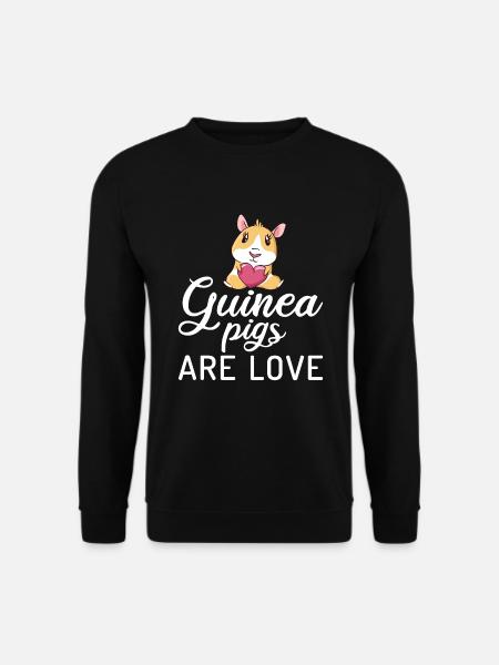 Cadeau mignon cochon d’Inde - Sweat-shirt Unisexe - noir