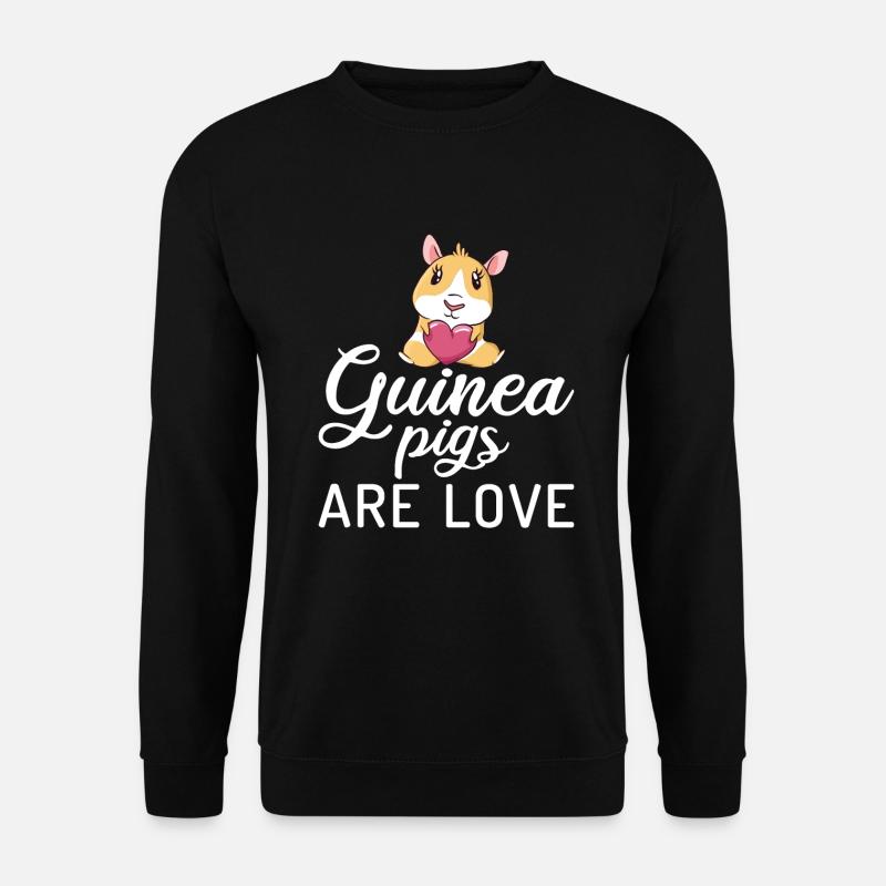 Cadeau mignon cochon d’Inde - Sweat-shirt Unisexe - noir
