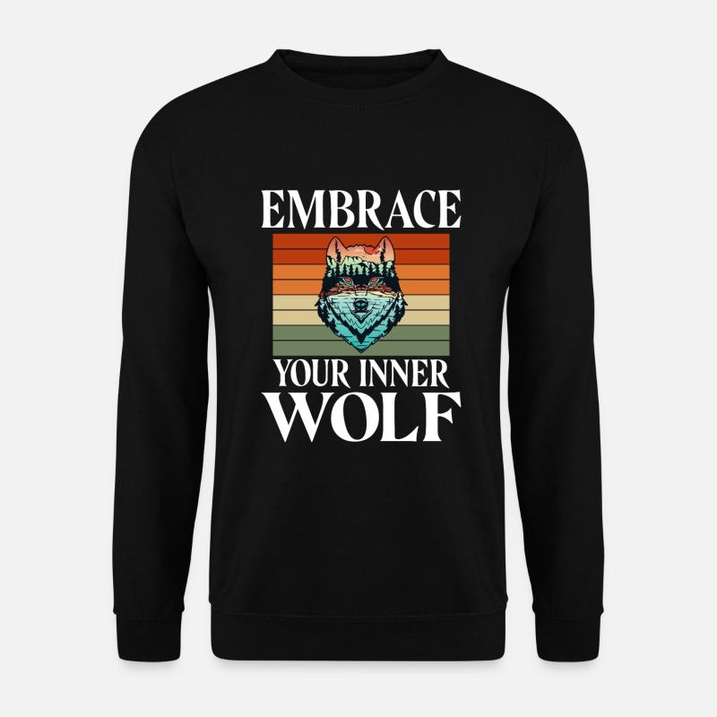 Wolf Gifts Wolf Lover - Unisex Sweatshirt - black