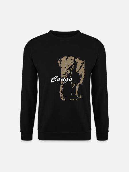 Congo - Elephant - Unisex Sweatshirt - black